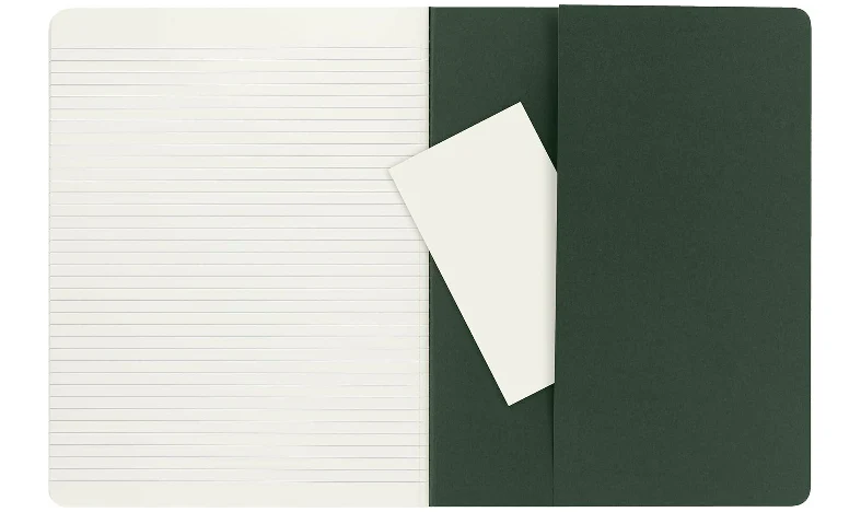 Moleskine Cahier Extra Large Journal 190x250 Myrtle Green - Plain or Ruled - Image 6