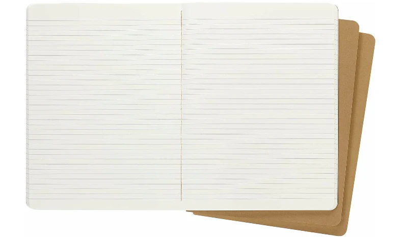 Moleskine Cahier Extra Large Journal Kraft Brown - Plain or Ruled - Image 4