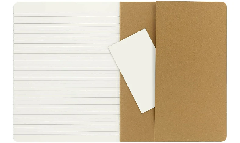 Moleskine Cahier Extra Large Journal Kraft Brown - Plain or Ruled - Image 6