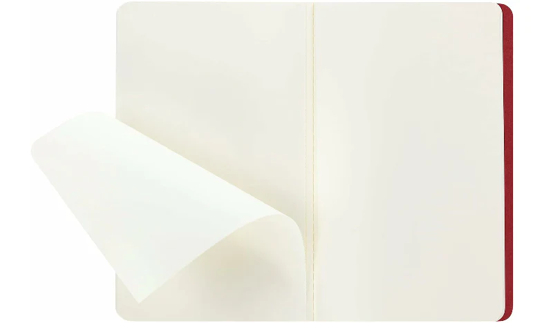 Moleskine Cahier Large Journal 135x210 Cranberry Red - Plain or Ruled - Image 5