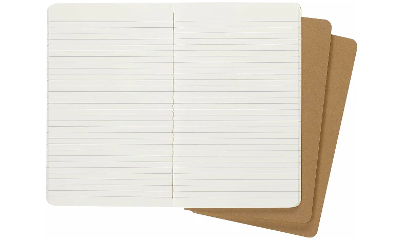 Moleskine Cahier Large Journal 135x210 Kraft Brown - Plain or Ruled - Image 4