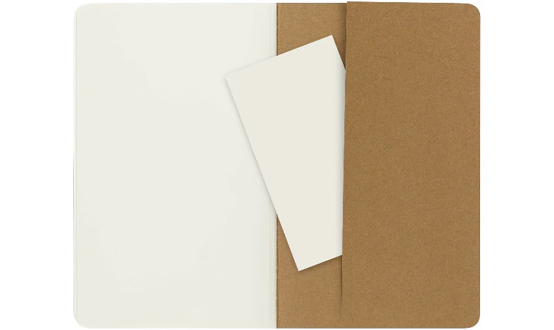 Moleskine Cahier Large Journal 135x210 Kraft Brown - Plain or Ruled - Image 6