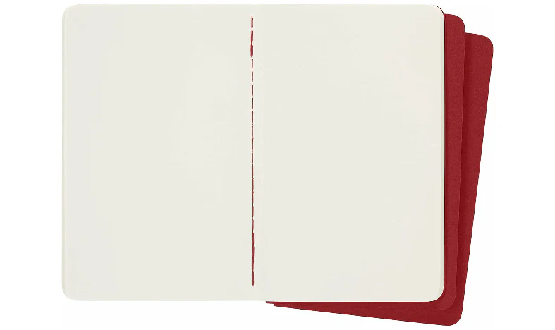 Moleskine Cahier Pocket Journal 90x140 Cranberry Red - Plain - Image 3