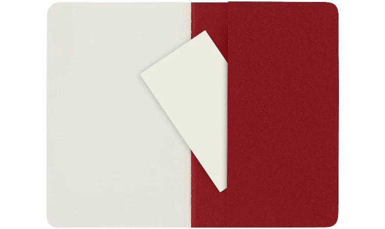 Moleskine Cahier Pocket Journal 90x140 Cranberry Red - Plain - Image 5