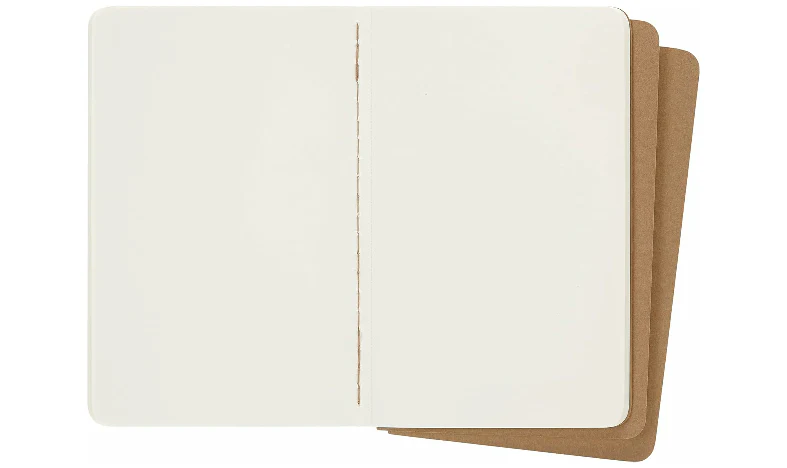 Moleskine Cahier Pocket Journal 90x140 Kraft Brown - Plain or Ruled - Image 3