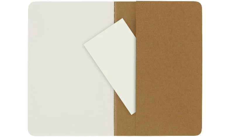 Moleskine Cahier Pocket Journal 90x140 Kraft Brown - Plain or Ruled - Image 6