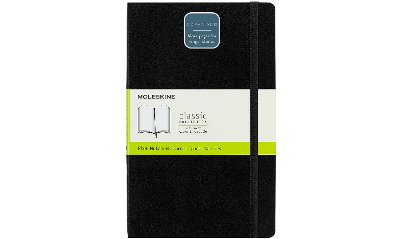 Moleskine Classic Collection Expanded Soft Cover Large Notebook - Black