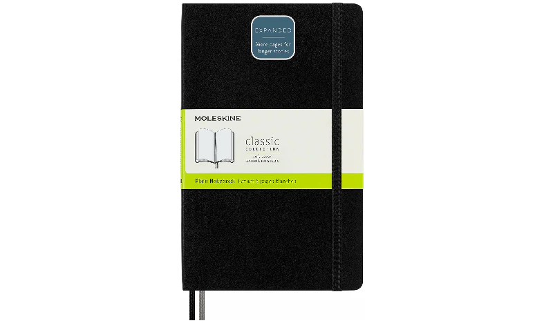 Moleskine Classic Collection Expanded Soft Cover Large Notebook - Black - Image 2