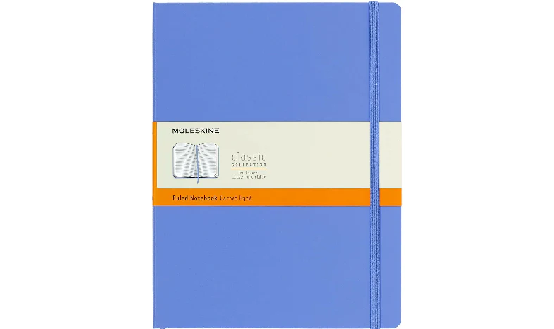 Moleskine Classic Collection Extra Large Hard Cover Notebook - Hydrangea Blue