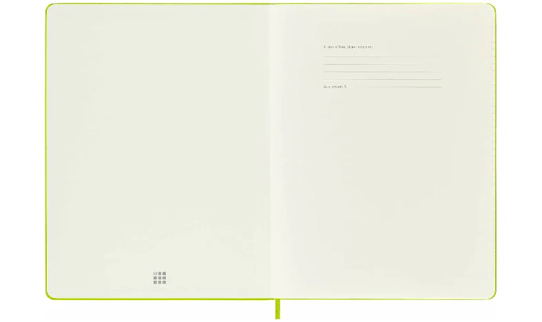 Moleskine Classic Collection Extra Large Hard Cover Notebook - Lemon Green - Image 6
