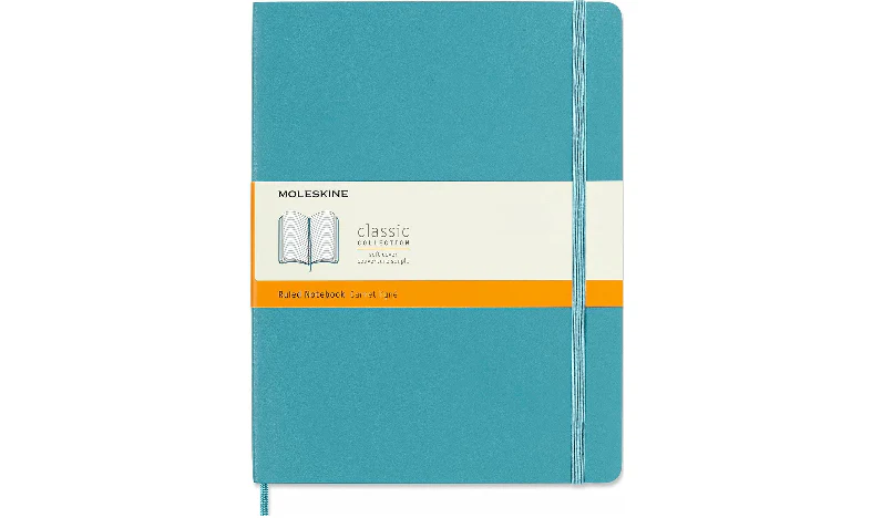 Moleskine Classic Collection Extra Large Soft Cover Notebook - Reef Blue - Ruled - Image 2