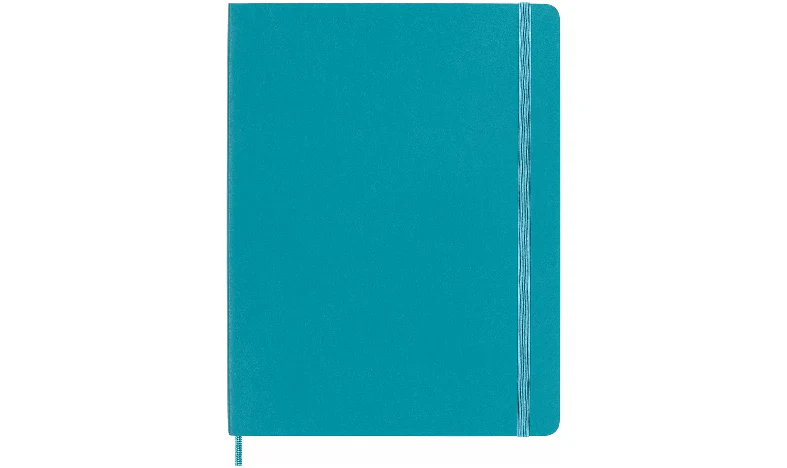 Moleskine Classic Collection Extra Large Soft Cover Notebook - Reef Blue - Ruled - Image 3