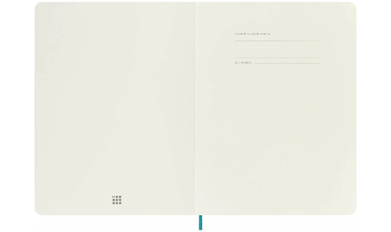 Moleskine Classic Collection Extra Large Soft Cover Notebook - Reef Blue - Ruled - Image 6