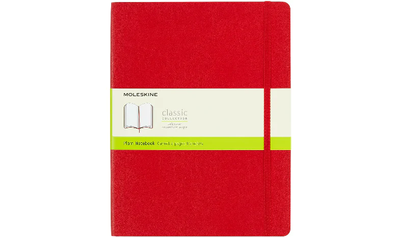 Moleskine Classic Collection Extra Large Soft Cover Notebook - Scarlet Red