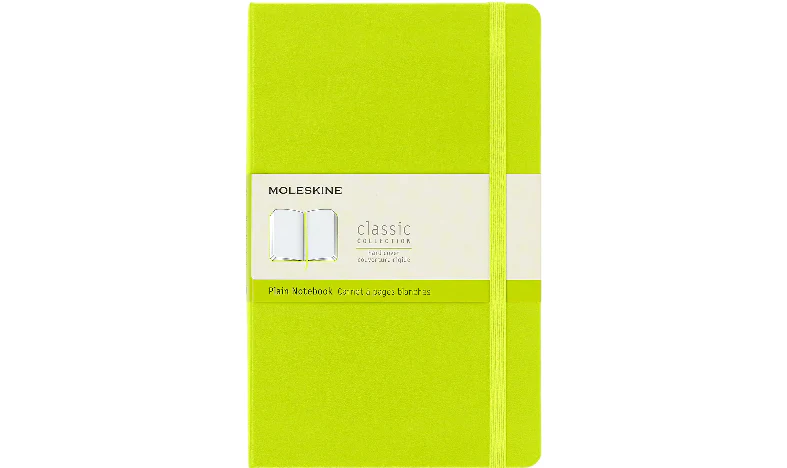 Moleskine Classic Collection Large Hard Cover Notebook - Lemon Green