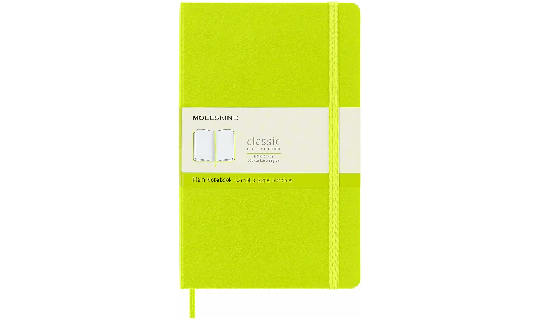 Moleskine Classic Collection Large Hard Cover Notebook - Lemon Green - Image 2