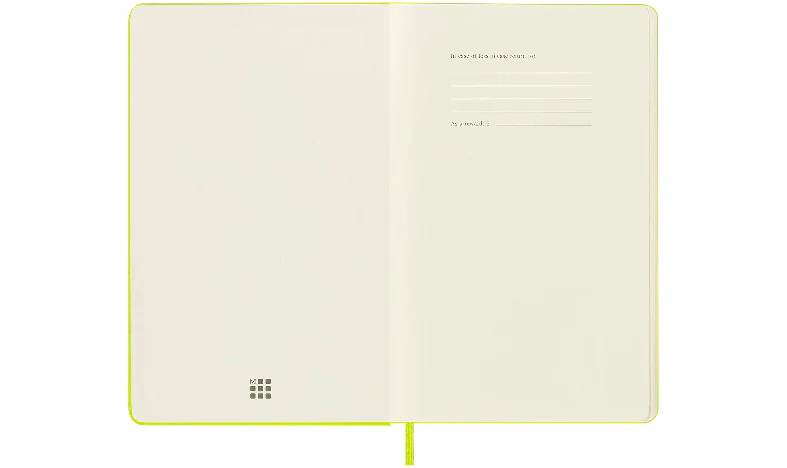 Moleskine Classic Collection Large Hard Cover Notebook - Lemon Green - Image 6