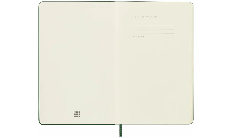 Moleskine Classic Collection Large Hard Cover Notebook - Myrtle Green - Image 6