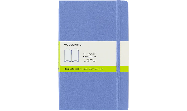 Moleskine Classic Collection Large Soft Cover Notebook - Hydrangea Blue