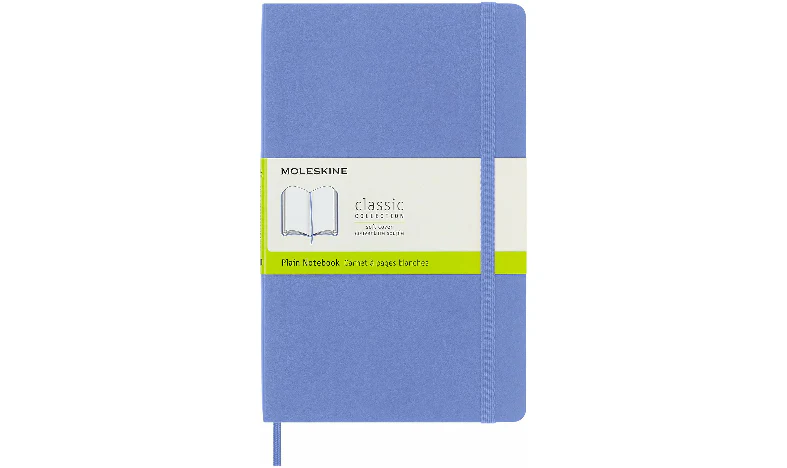 Moleskine Classic Collection Large Soft Cover Notebook - Hydrangea Blue - Image 2