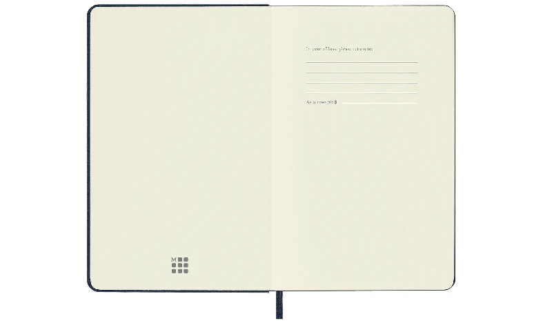 Moleskine Classic Collection Medium Hard Cover Notebook - Sapphire Blue - Ruled - Image 6