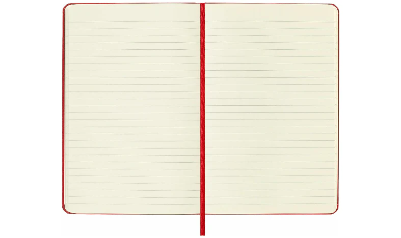 Moleskine Classic Collection Medium Hard Cover Notebook - Scarlet Red - Ruled - Image 7