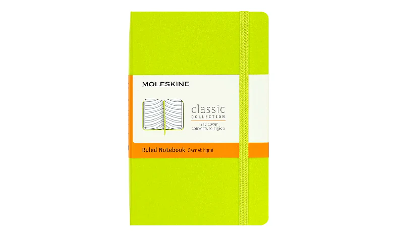 Moleskine Classic Collection Pocket Hard Cover Notebook - Lemon Green