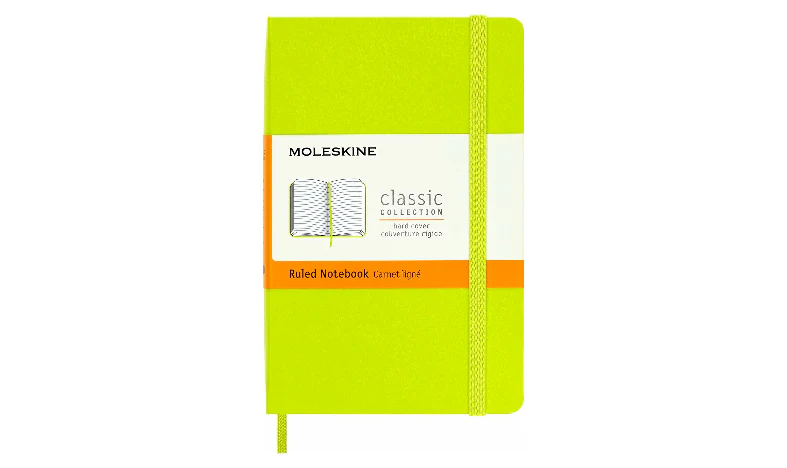 Moleskine Classic Collection Pocket Hard Cover Notebook - Lemon Green - Image 2