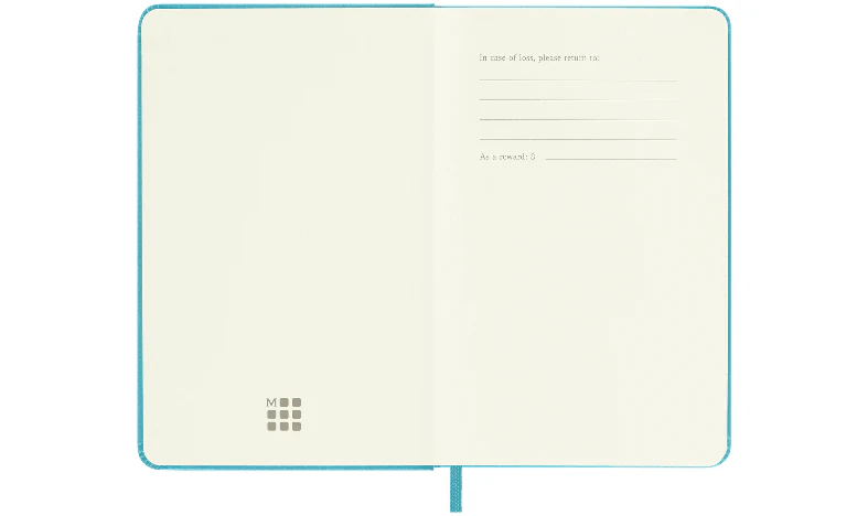 Moleskine Classic Collection Pocket Hard Cover Notebook - Reef Blue - Ruled - Image 6