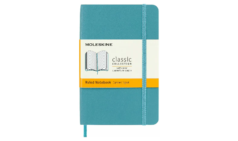 Moleskine Classic Collection Pocket Soft Cover Notebook - Reef Blue - Ruled - Image 2