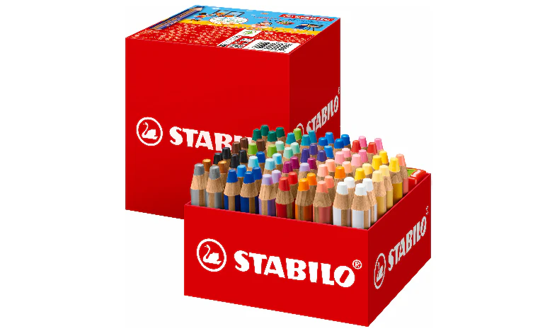 Multi-Talented Pencil - STABILO woody 3 in 1 - Classpack of 76 - Assorted Colours with 4 Sharpeners - Image 2