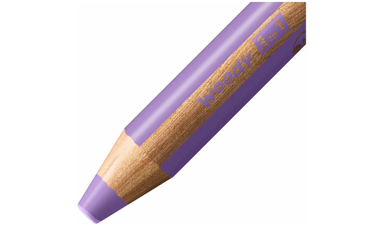 Multi-Talented Pencil - STABILO woody 3 in 1 - Deskset of 15 - 10 x woody 3 in 1, 2 x woody 3 in 1 Pastel, 3 x woody 3 in 1 duo with Replaceable Container Sharpener - Image 4