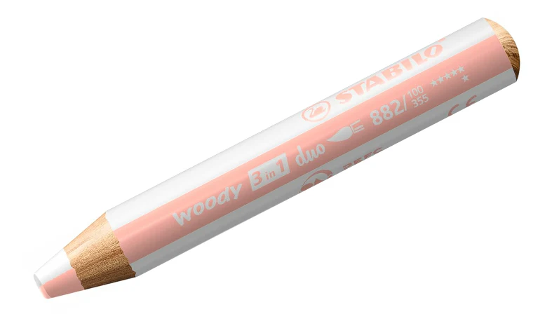 Multi-Talented Pencil - STABILO woody 3 in 1 duo - Pack of 10 - Assorted Colours with Sharpener - Image 12