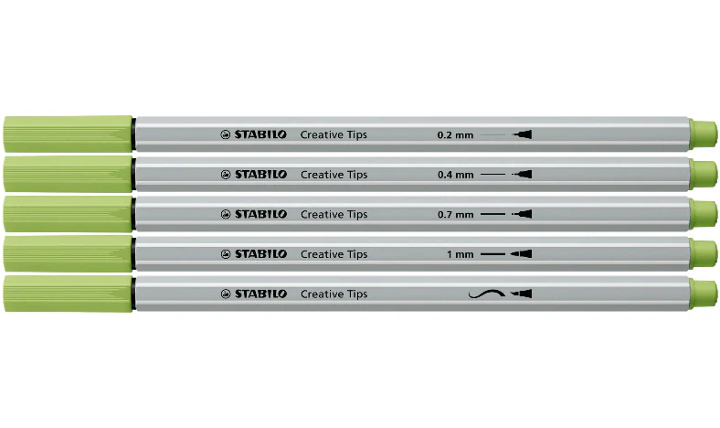 Multi-Tip Pen Set - STABILO Creative Tips - ARTY - Tin of 30 - PASTEL - Assorted Colours - Image 3