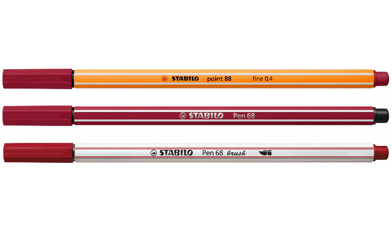 Pen Set - STABILO Creative Set - Pen 68 brush, Pen 68 + point 88 - ARTY - Tin of 30 - Assorted Colours - Image 2