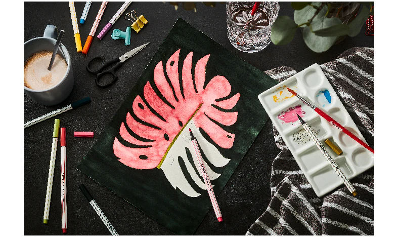 Pen Set - STABILO Creative Set - STABILO point 88, Pen 68 brush, STABILOaquacolor - ARTY - Tin of 36 - Assorted Colours - Image 5