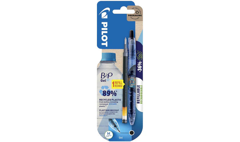 Pilot BegreeN B2P Recycled Gel Rollerball Pen Black with Refill - Image 2