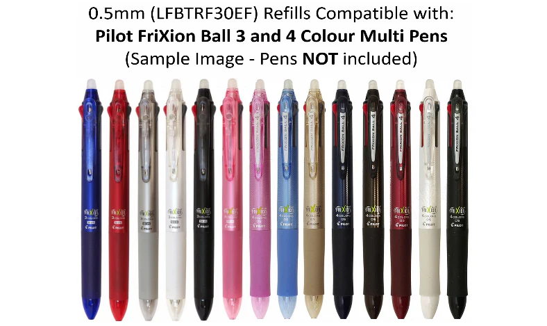 Pilot FriXion Ball 4 Pen Ink Refill (Pack of 3) - Image 5