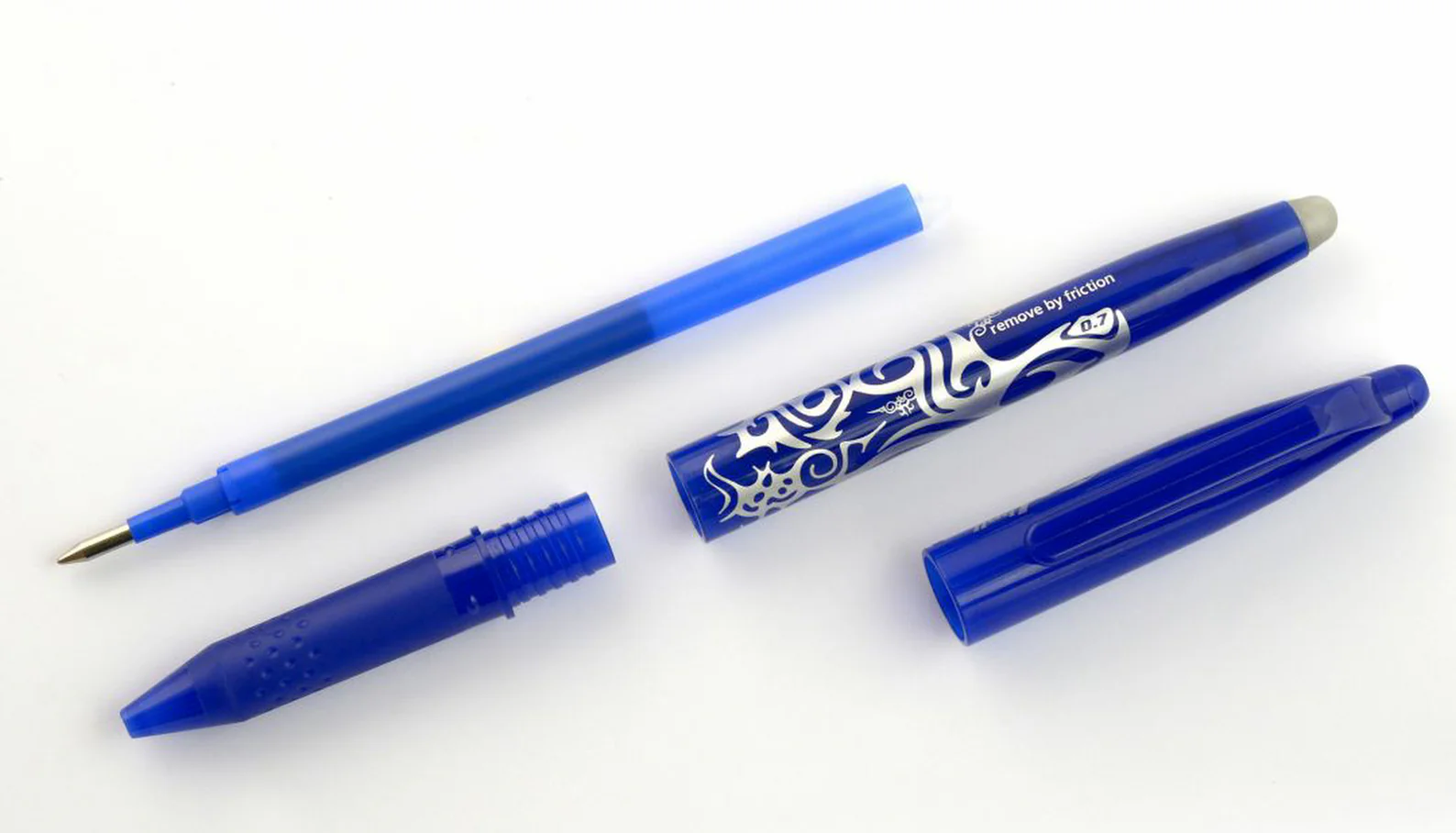 Pilot FriXion Erasable Rollerball Pen Assorted Pack of 5 (2 Black, 2 Blue, 1 Red) - Image 5