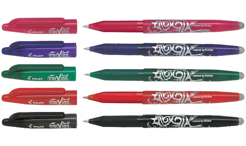 Pilot FriXion Erasable Rollerball Pen Assorted Pack of 5 - Image 3