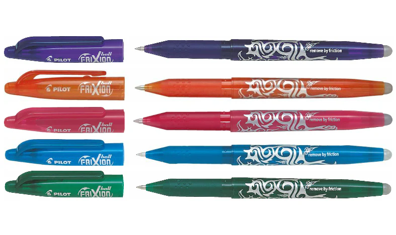 Pilot FriXion Erasable Rollerball Pen Assorted Pack of 5 - Image 3