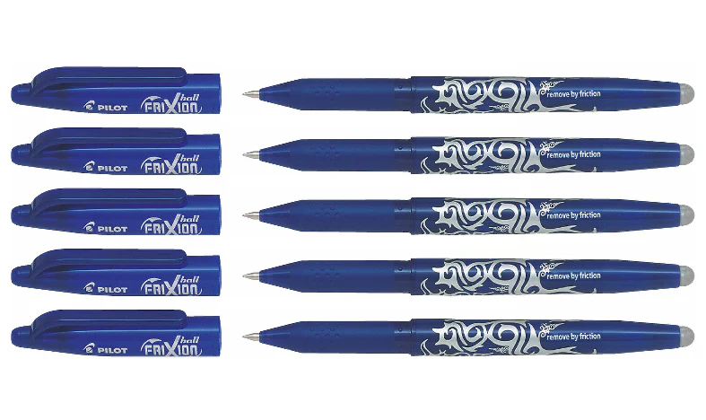 Pilot FriXion Erasable Rollerball Pen Blue Pack of 5 - Image 3