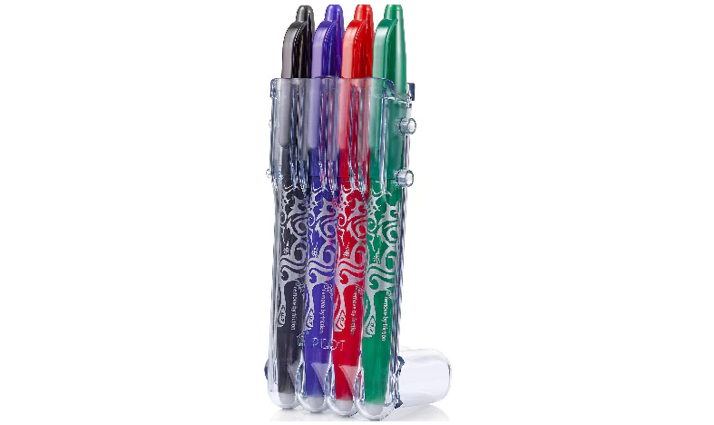 Pilot FriXion Ball Erasable Rollerball Pen Medium Set of 4 (Black/Blue/Green/Red) - Image 3