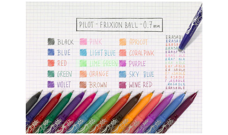 Pilot FriXion Ball Erasable Rollerball Pen Medium 'Set 2 Go' Desk Set of 12 Assorted - Image 3