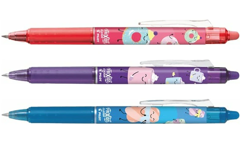 Pilot FriXion Clicker Sweet Paradise Erasable Rollerball Pen Assorted Pack of 3 - Image 3
