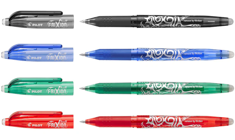 Pilot FriXion Erasable Rollerball Pen Fine BLFR5 Assorted Set of 4