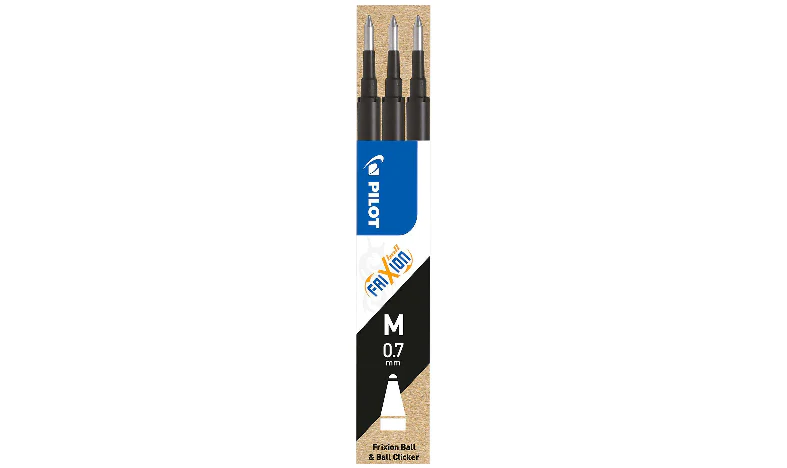 Pilot BLSFR7 FriXion Pen Refill Medium Pack of 3 Black Blister - Image 3