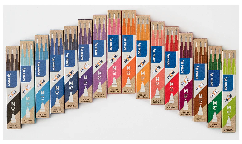 Pilot BLSFR7 FriXion Pen Refill Medium Pack of 3 - Image 20