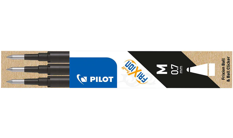 Pilot BLSFR7 FriXion Pen Refill Medium Pack of 3 - Image 3