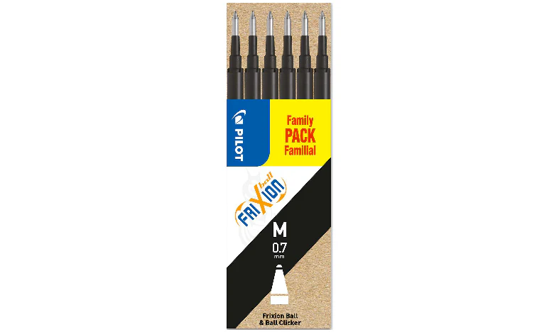 Pilot BLSFR7 FriXion Pen Refill Medium Pack of 6 - Image 3